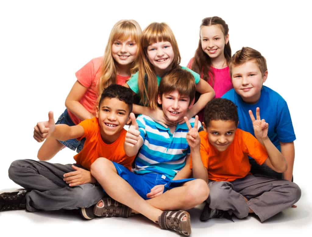 Photo of a group of kids